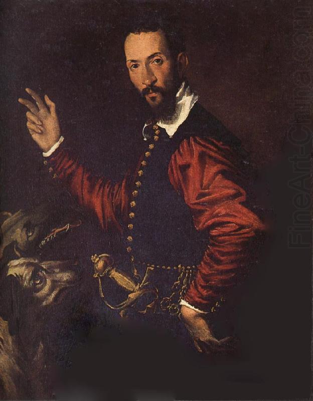 Portrait of a Gentleman with Two Dogs, PASSEROTTI, Bartolomeo